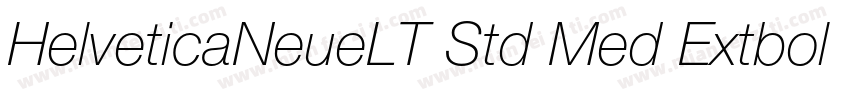 HelveticaNeueLT Std Med Extbold it字体转换